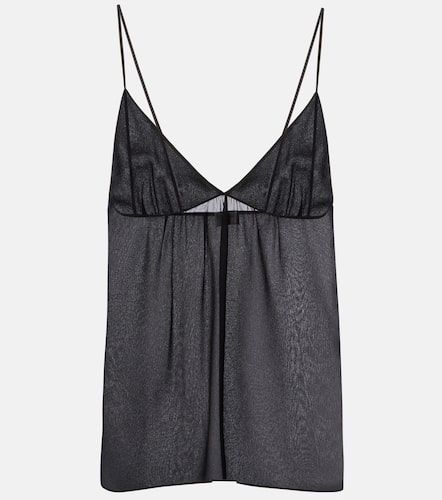 Silk georgette camisole - Saint Laurent - Modalova