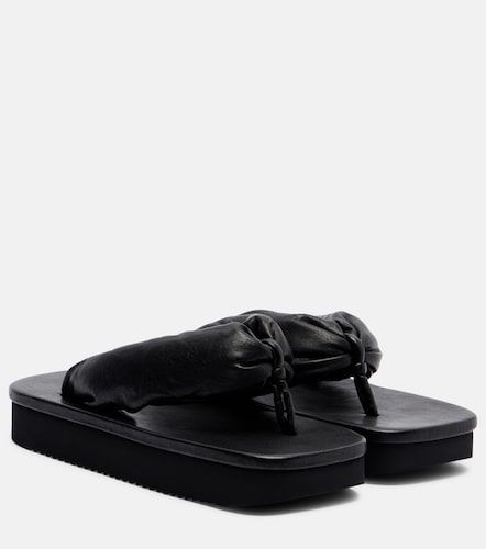 Sandali infradito in pelle con platform - Rick Owens - Modalova