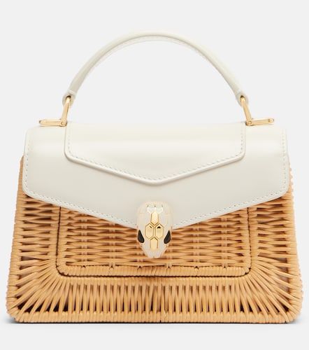 Borsa Serpenti Forever Mini in vimini - Bvlgari - Modalova