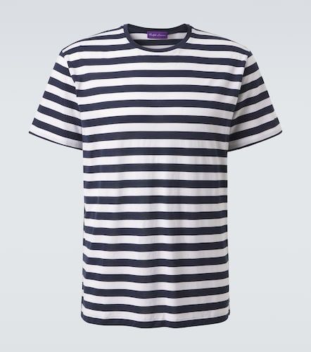 Camiseta de piqué de algodón a rayas - Ralph Lauren Purple Label - Modalova