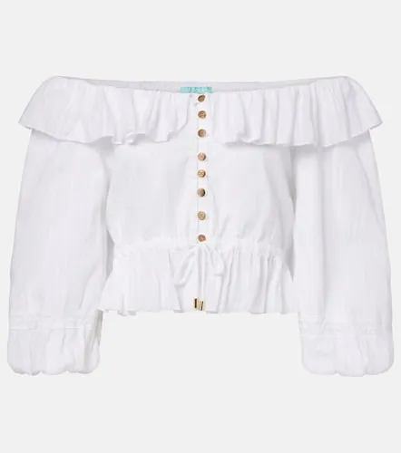 Blusa Corrine in popeline di cotone con scollo bardot - Melissa Odabash - Modalova