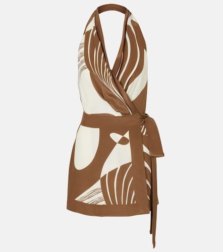 SIR Almara printed silk wrap dress - SIR - Modalova