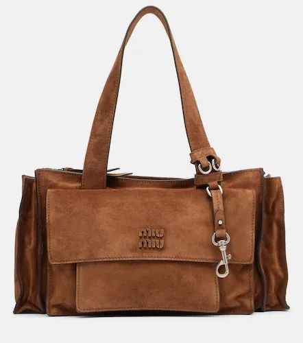 Utilitaire suede shoulder bag - Miu Miu - Modalova