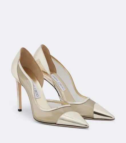 Brigitte metallic leather and mesh pumps - Jimmy Choo - Modalova