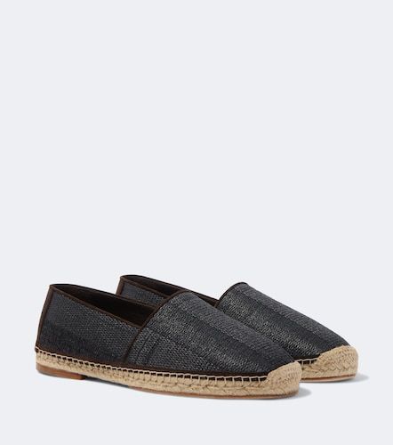 Suede-trimmed espadrilles - Brunello Cucinelli - Modalova