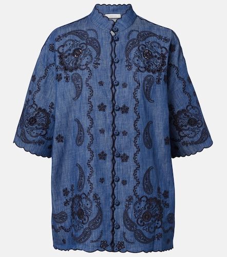 Camisa Aster de denim bordada - Zimmermann - Modalova