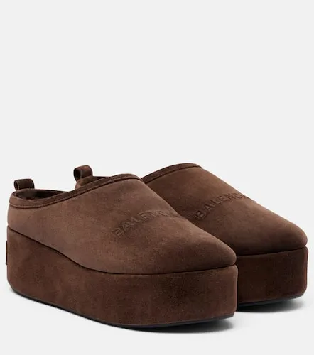 Mules con plataforma Alaska de ante - Balenciaga - Modalova