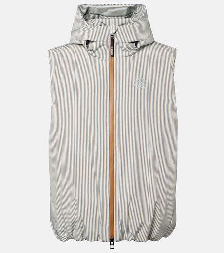 X On chaleco acolchado con capucha a rayas - Loewe - Modalova