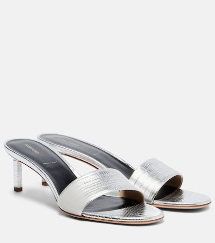 Tom Ford 55 metallic leather mules - Tom Ford - Modalova
