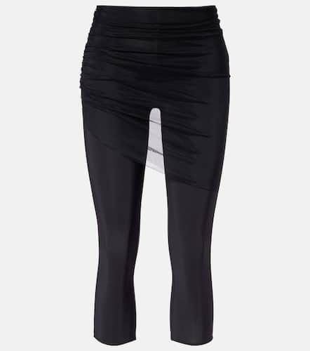 Cropped tulle-trimmed leggings - Nensi Dojaka - Modalova