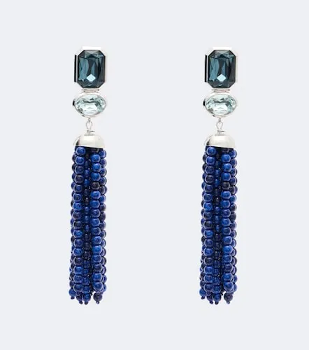 Embellished fringed drop earrings - Jennifer Behr - Modalova