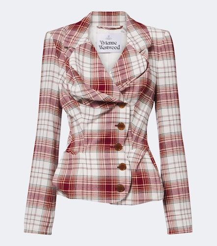 Blazer Drunken de crepé de tartán - Vivienne Westwood - Modalova