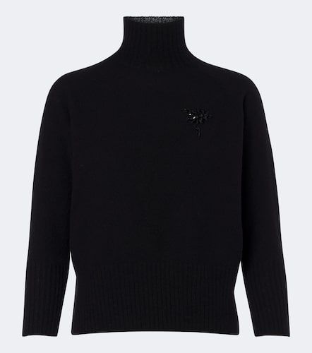 Embellished cashmere turtleneck sweater - Simone Rocha - Modalova