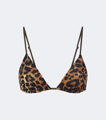Top bikini con stampa leopardata - Johanna Ortiz - Modalova
