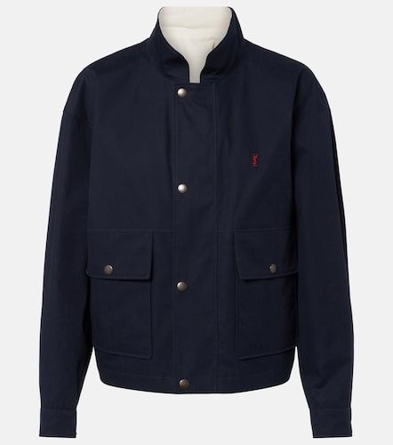 Giacca blouson in cotone reversibile - Saint Laurent - Modalova