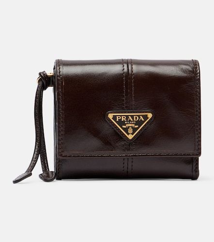 Prada Cartera de piel con logo - Prada - Modalova