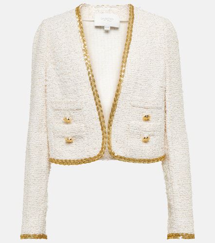 Embellished bouclÃ© cropped jacket - Giambattista Valli - Modalova