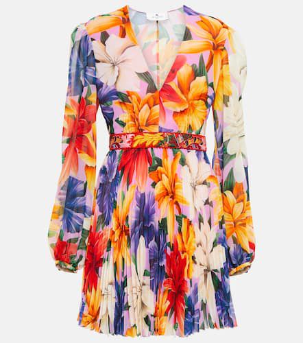 Etro Floral pleated minidress - Etro - Modalova