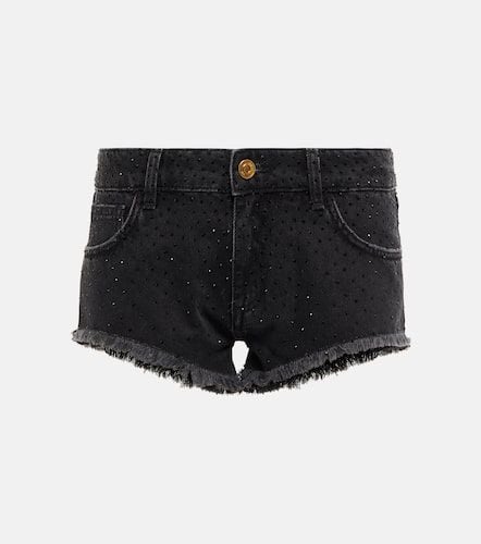 Blumarine Low-rise denim shorts - Blumarine - Modalova