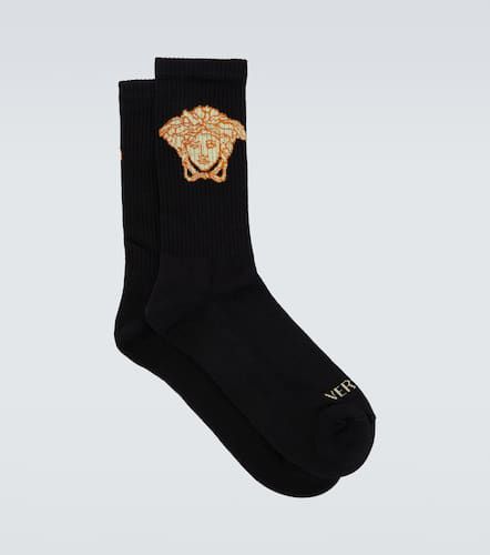 La Medusa cotton-blend socks - Versace - Modalova