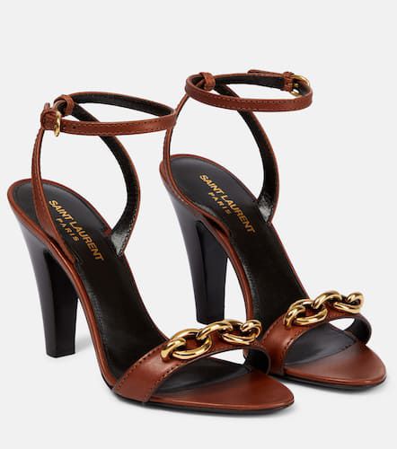 Le Maillon 95 leather sandals - Saint Laurent - Modalova