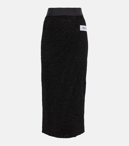 X Kim Kardashian lace high-rise midi skirt - Dolce&Gabbana - Modalova