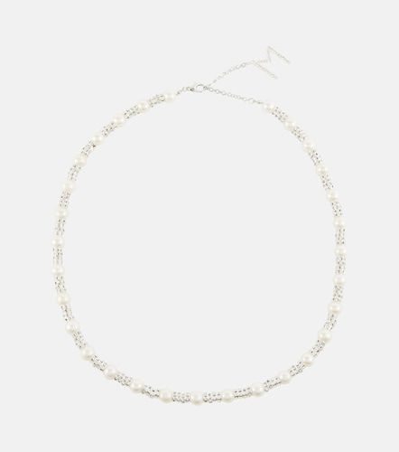 Collana con quarzo rosa e perle bijoux - Magda Butrym - Modalova