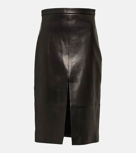 Khaite Fraser leather midi skirt - Khaite - Modalova