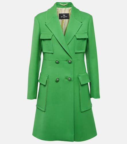 Double-breasted virgin wool coat - Etro - Modalova