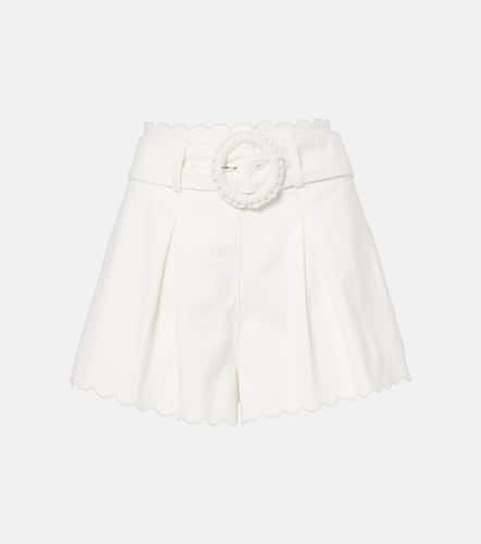 Festone high-rise cotton shorts - Farm Rio - Modalova