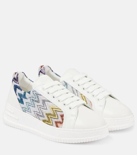 Missoni Zigzag leather sneakers - Missoni - Modalova