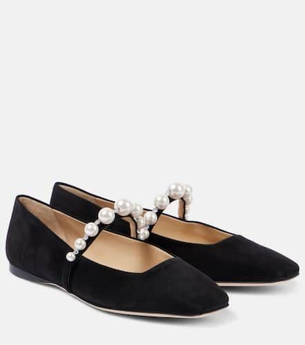 Ade embellished suede ballet flats - Jimmy Choo - Modalova