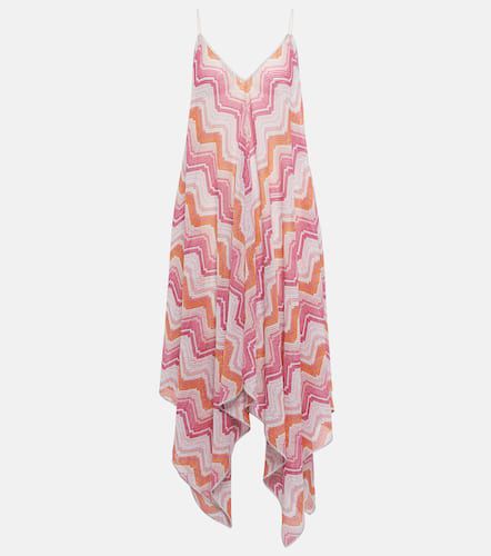 Asymmetric lamÃ© maxi dress - Missoni - Modalova