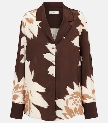 Camicia in raso di seta con stampa floreale - SIR - Modalova