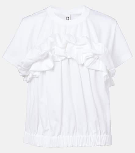 Top in cotone con volant - Noir Kei Ninomiya - Modalova