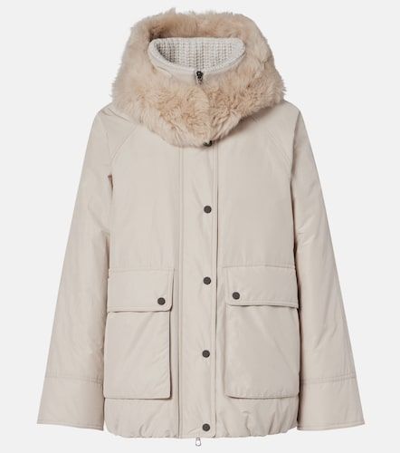 Daunenjacke mit Shearling - Brunello Cucinelli - Modalova