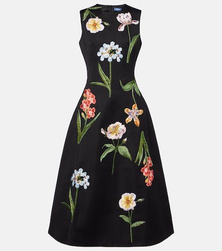 Abito midi Cleo con ricamo floreale - Leo Lin - Modalova