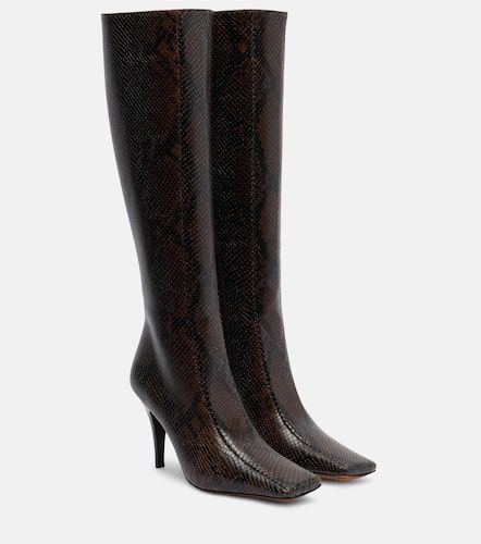 Eve snake-effect knee-high boots - Stella McCartney - Modalova