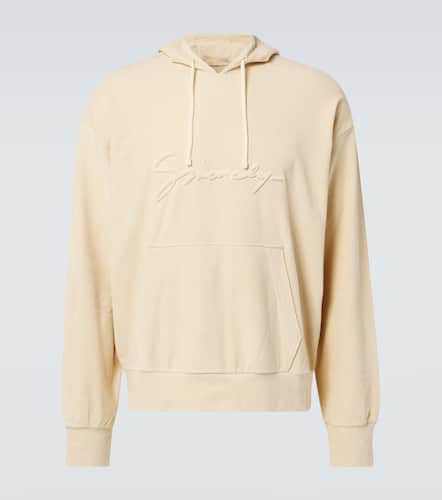 Logo cotton-blend velvet hoodie - Givenchy - Modalova