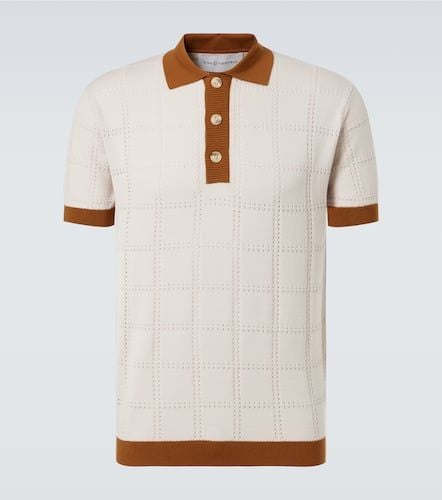 Checked wool polo shirt - King & Tuckfield - Modalova