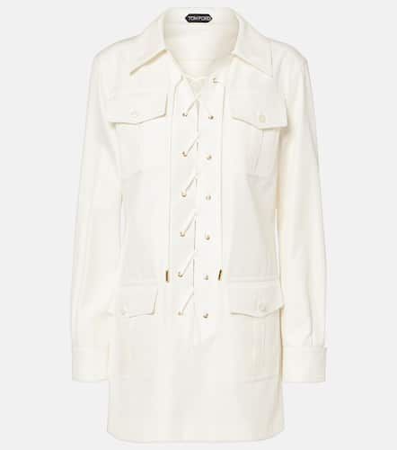 Tom Ford Cotton and silk minidress - Tom Ford - Modalova