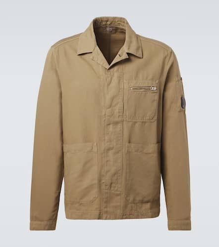 Cotton and linen overshirt - C.P. Company - Modalova