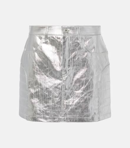 Metallic-effect cotton miniskirt - Junya Watanabe - Modalova