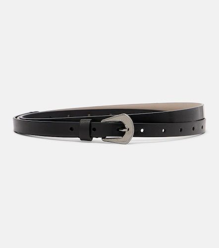 Slim leather belt - Brunello Cucinelli - Modalova