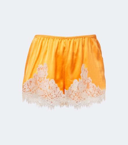 Dôen Shorts Iona de satén y seda con encaje - Doen - Modalova