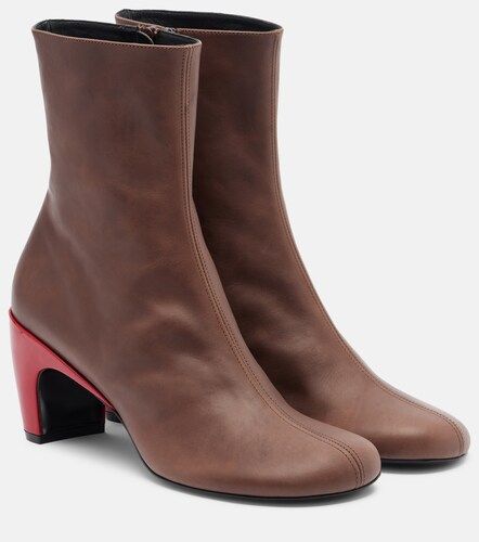 Leather ankle boots - Dries Van Noten - Modalova