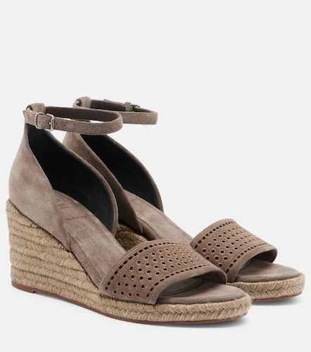 Espadrille-Wedges aus Veloursleder - Brunello Cucinelli - Modalova