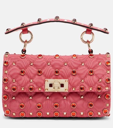 Rockstud Spike Small moire top-handle bag - Valentino Garavani - Modalova