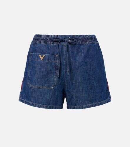 Shorts de denim con VGold - Valentino Garavani - Modalova