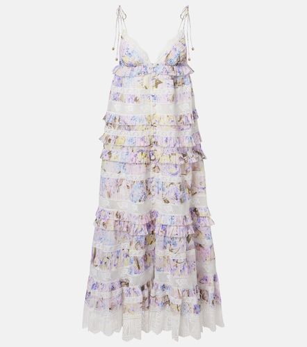 Vestido midi Solstice de algodón floral - Zimmermann - Modalova